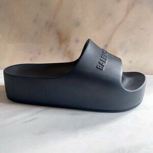 Balenciaga Women's Chunky Slide Sandal in Black